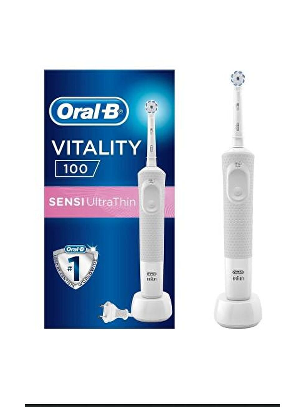 Oral-B Renksiz D100 Vitality Sensi Ultrathin White Box Şarjlı Diş Fırçası