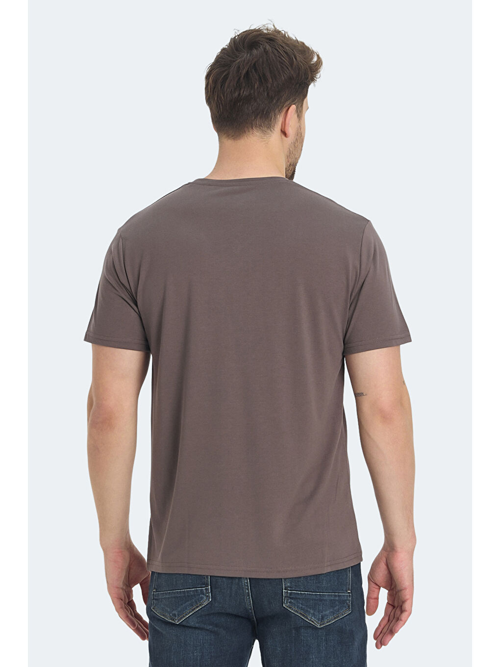 Karışık KRAKKER 3 lü Set Erkek Koyu Gri - Açık Yeşil - Kahve Tişört-5