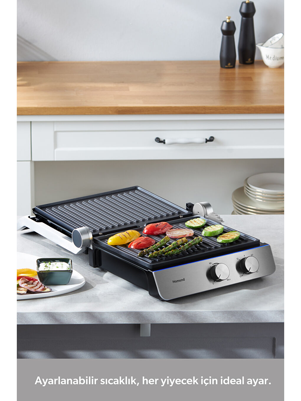 Grilliant 1344H Inox Gövdeli, Döküm Plakalı Tost ve Izgara Makinesi-7