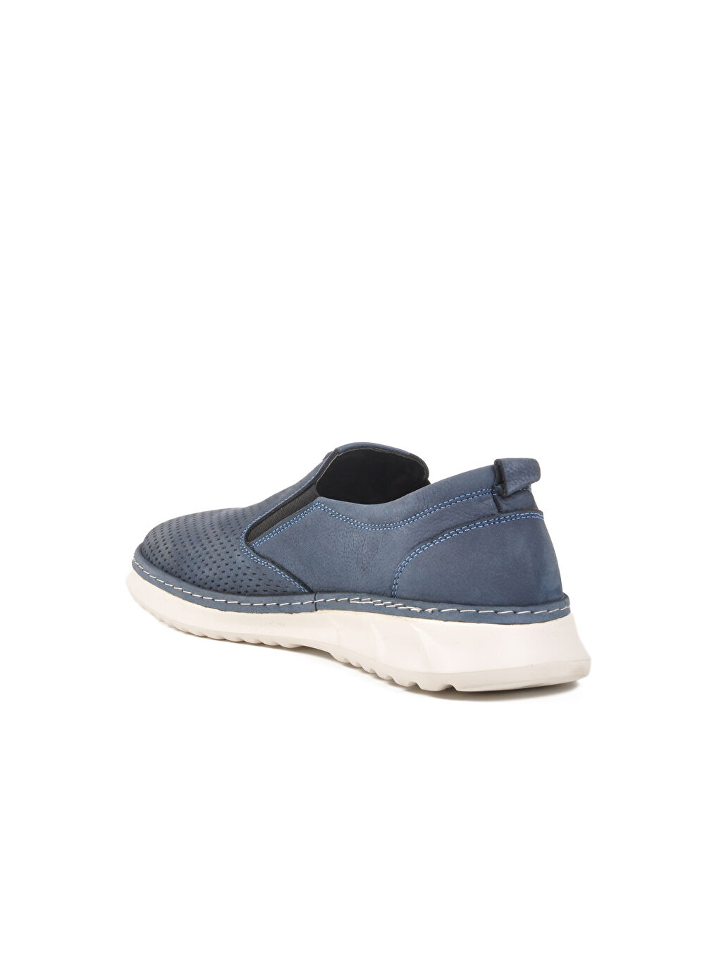 Mavi Nubuk Hakiki Deri Erkek Casual Ayakkabı 2Y0924-8488 M-3