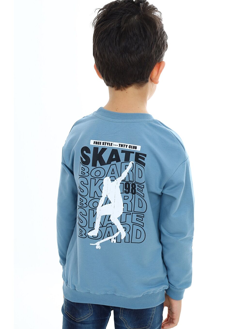 Toontoykids Mavi Erkek Çocuk Baskılı Sweatshirt - 2