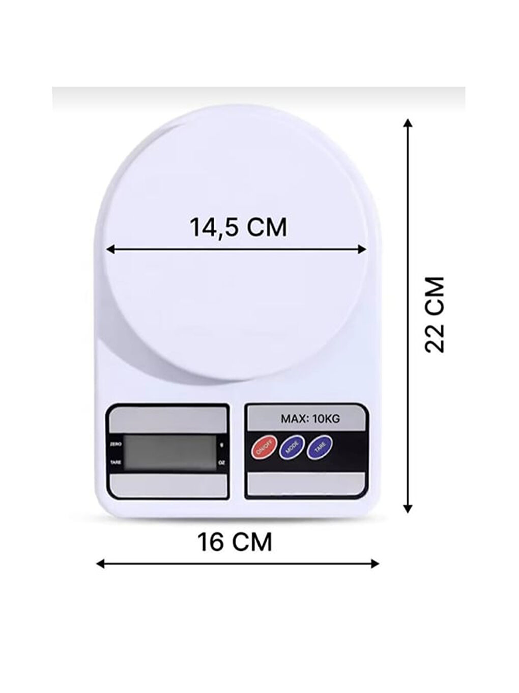 VLT1322 Yucca Mutfak Tartısı - Beyaz-1