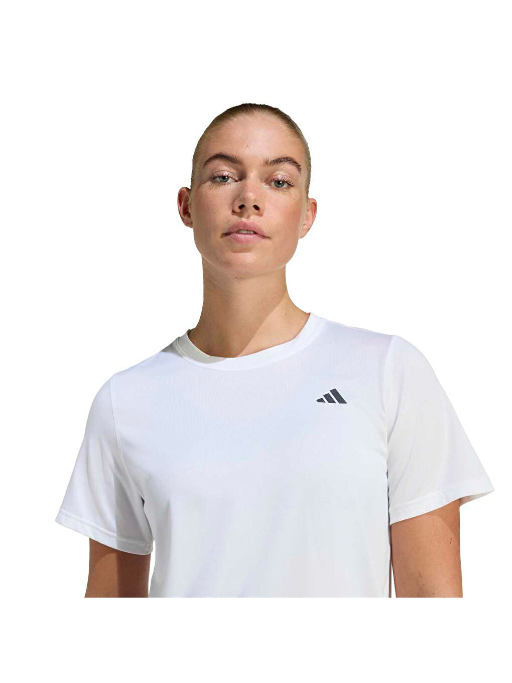 Workout Essentials Kadın Beyaz Yuvarlak Yaka Tişört-1