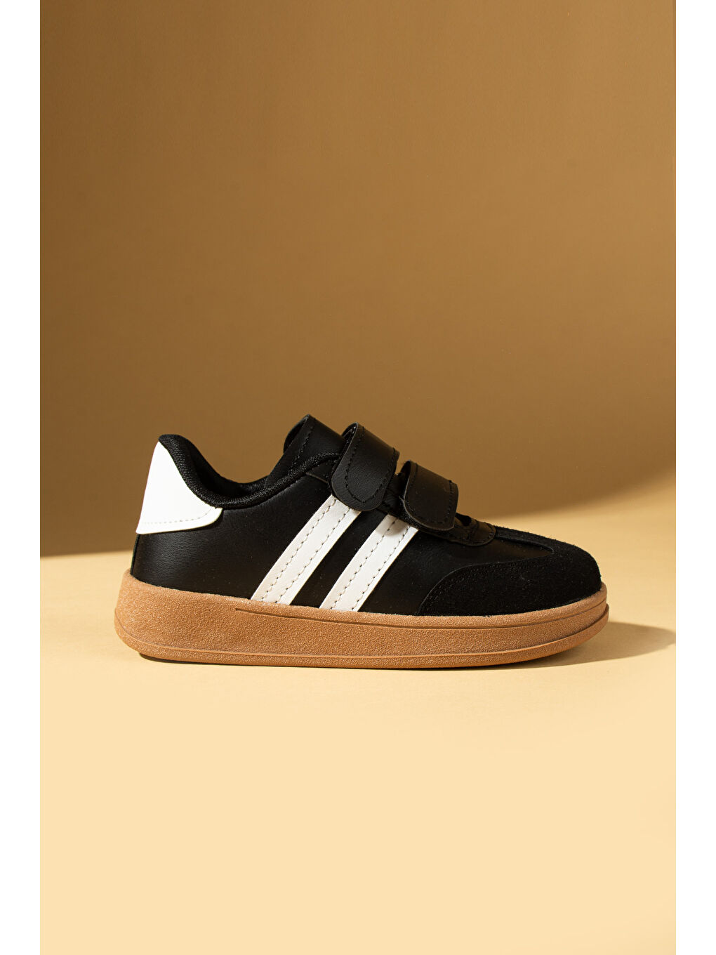 Siyah Rahat Taban Cırtlı Çocuk Sneaker 001-7000-25-2