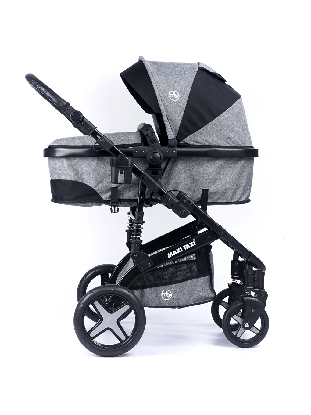 Maxi Taxi Renksiz Fast Pro Alüminyum Travel Sistem Bebek Arabası - Cotton Grey - 4