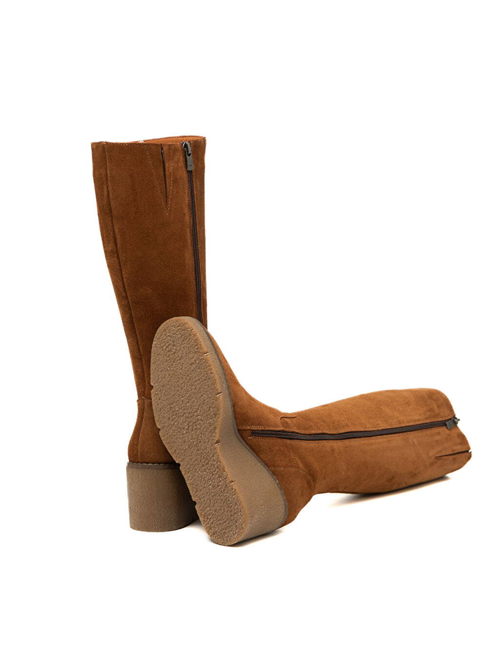 Kahverengi Kadın Çizme 25K12068XS Suede-4