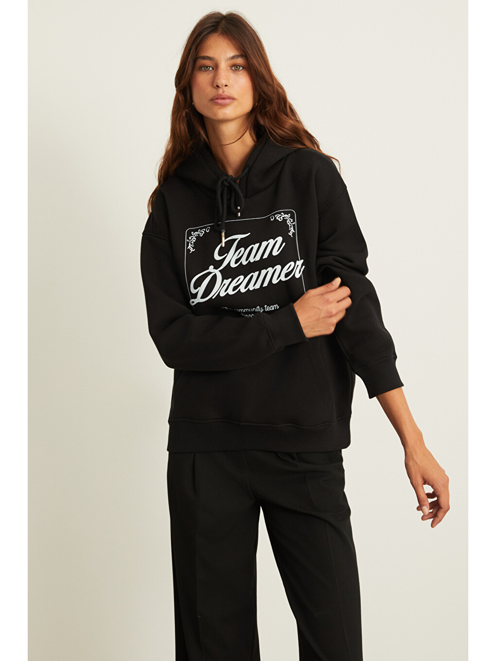 Sabıne Kadın Siyah Sweatshirt-2