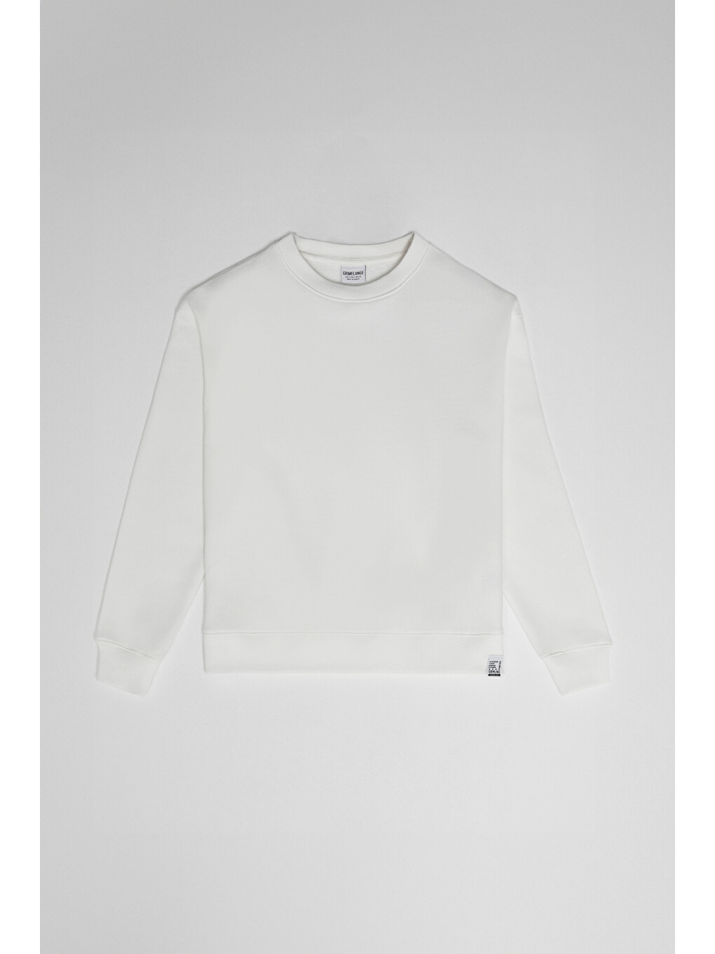 Bej Vılı Kadın Bisiklet Yaka İçi Polarlı Oversize Organik Pamuk Vanilya Sweatshirt