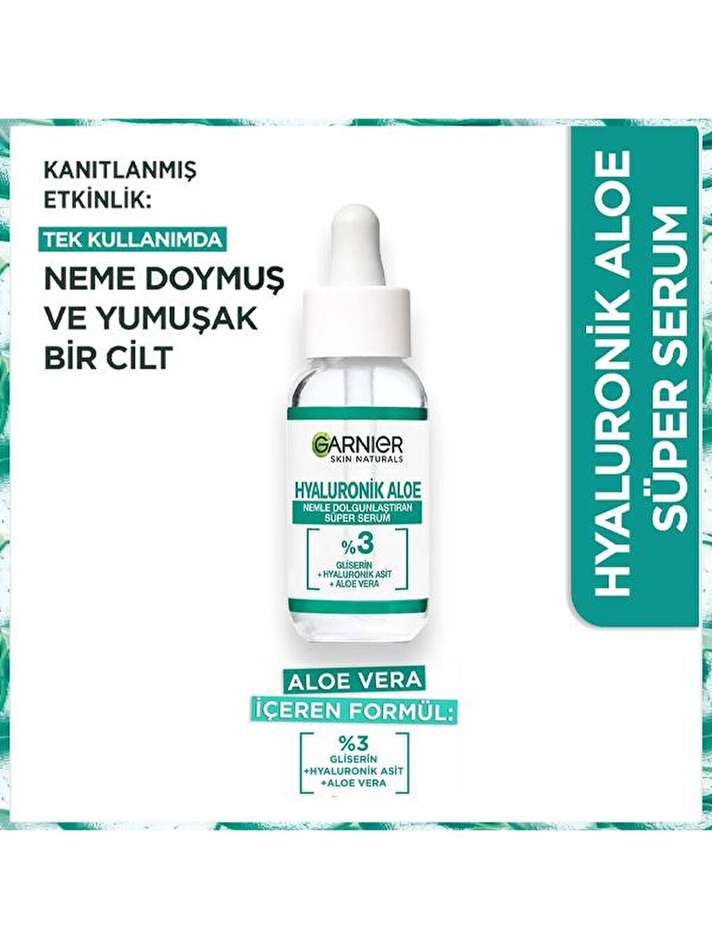 GARNIER Renksiz Hyaluronik Aloe Nemlendirici Süper Serum 30 ml x 2 Adet - 1