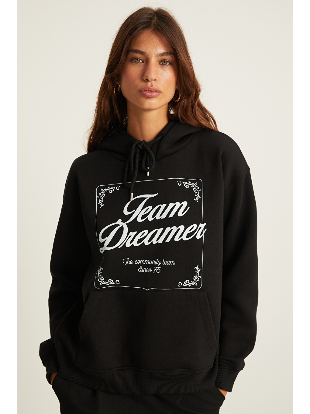 Sabıne Kadın Siyah Sweatshirt-5