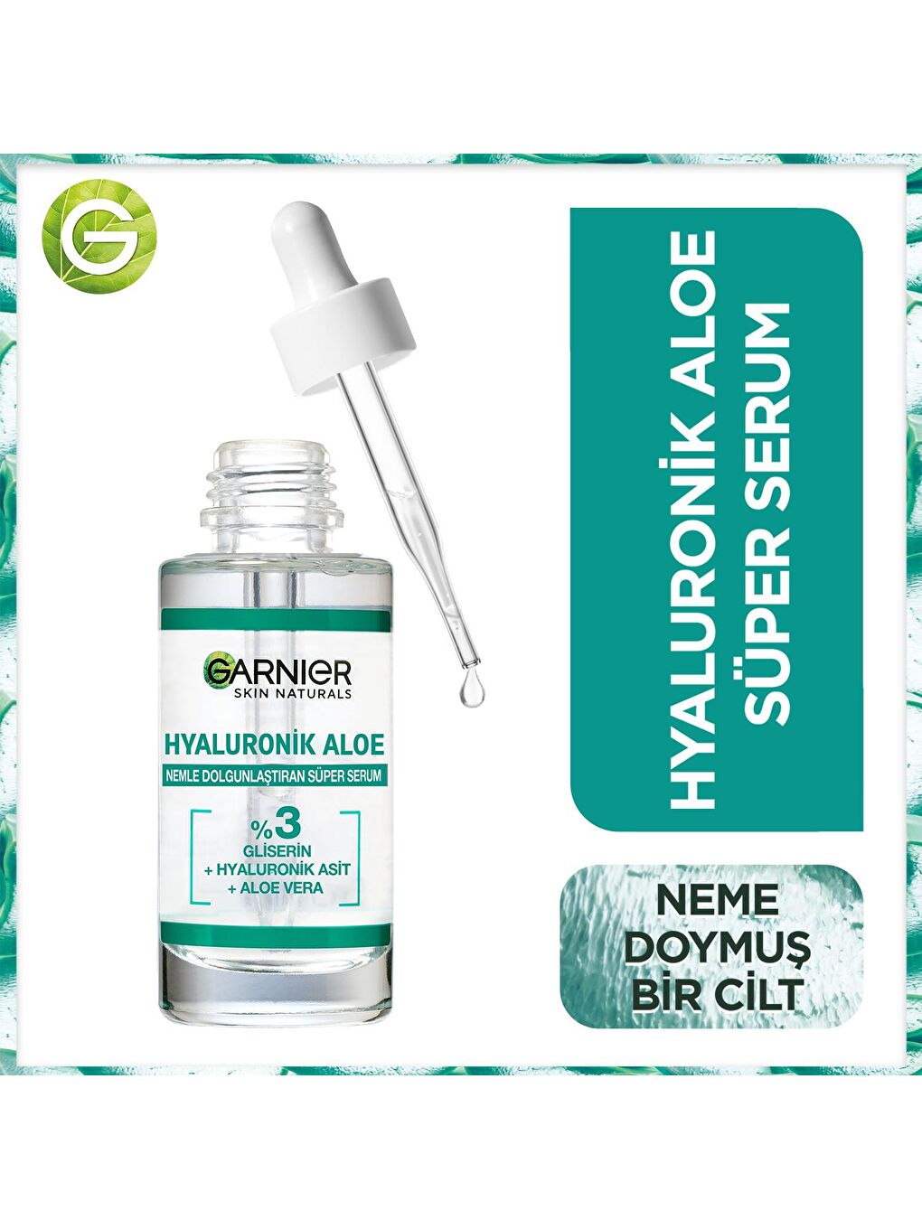 GARNIER Renksiz Hyaluronik Aloe Nemlendirici Süper Serum 30 ml x 2 Adet - 2