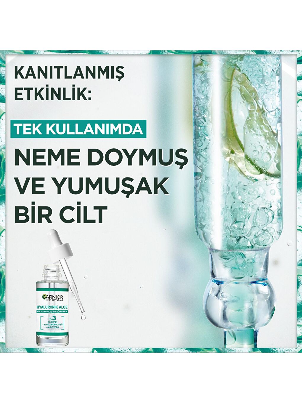 GARNIER Renksiz Hyaluronik Aloe Nemlendirici Süper Serum 30 ml x 2 Adet - 3