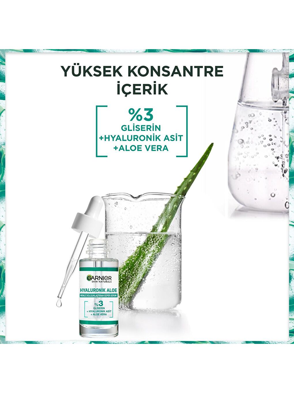 GARNIER Renksiz Hyaluronik Aloe Nemlendirici Süper Serum 30 ml x 2 Adet - 6