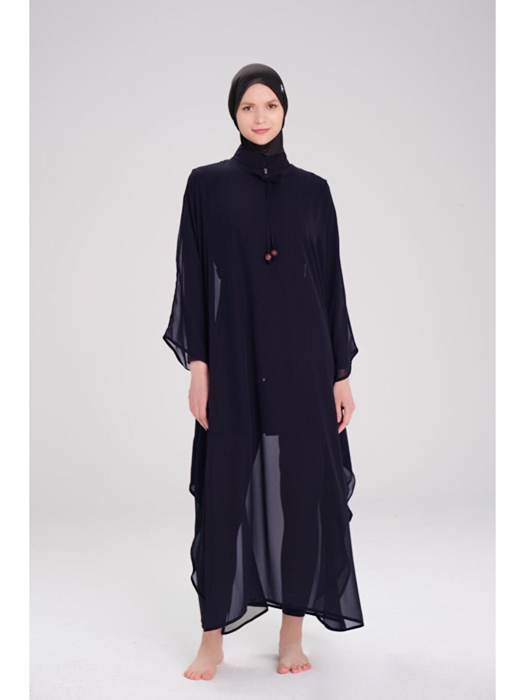 Lacivert Uzun Pareo 4093-1