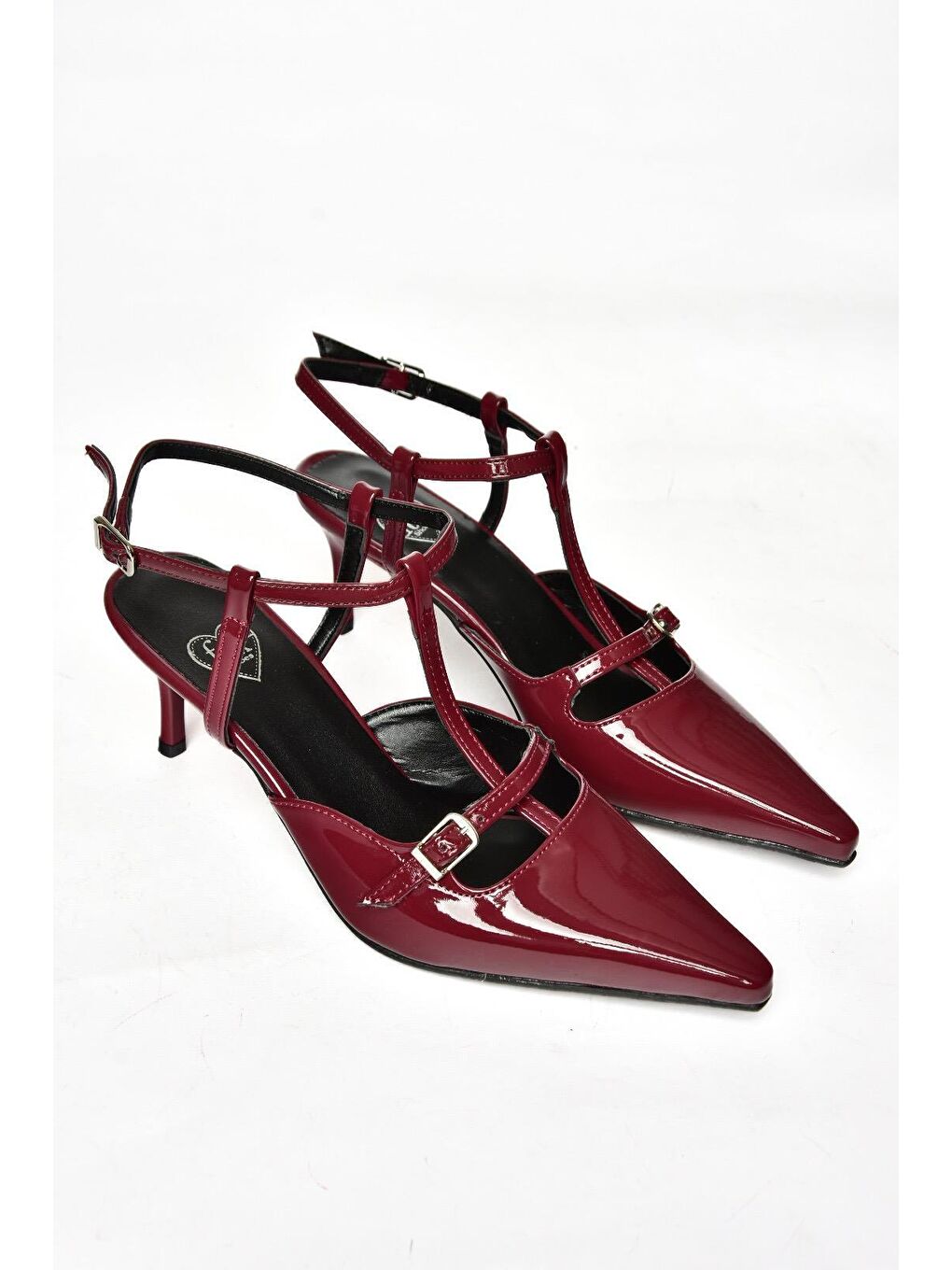 S6540712 Bordo Kadın Topuklu Ayakkabı-6