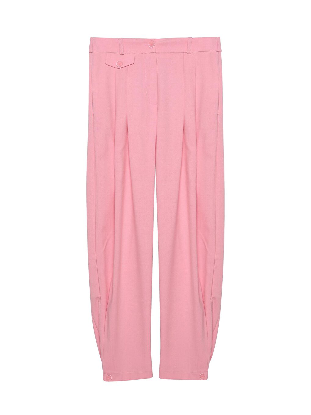 QUZU Pembe Pile Detaylı Jogger Pantolon Pembe - 1