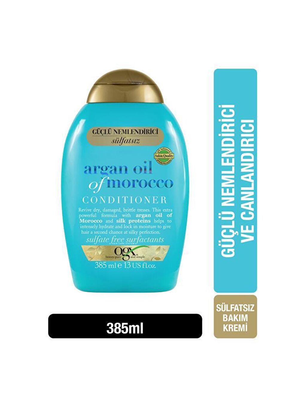 OGX Renksiz Extra Güçlü Nemlendirici ve Canlandırıcı Argan Oil of Morocco Sülfatsız Bakım Kremi 385 ml