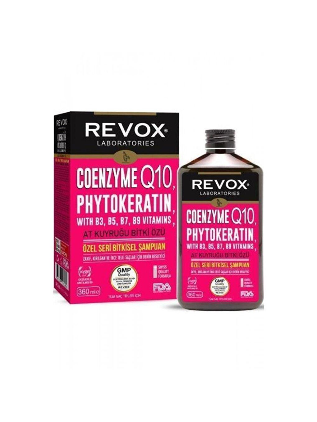 Revox Renksiz Coenzyme Q10 Phytokeratin Şampuan 360 ml