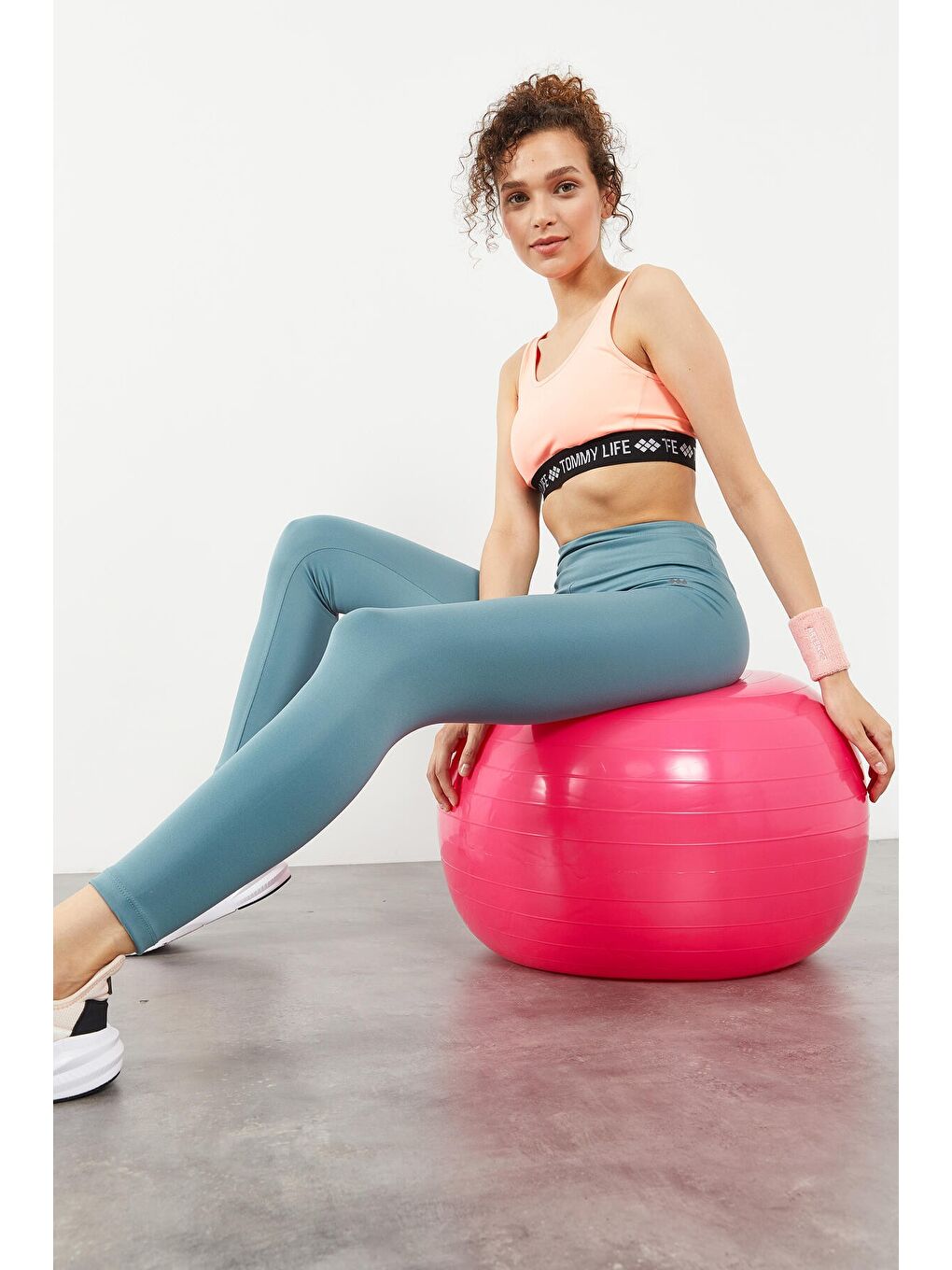 Mint Yeşili Yüksek Bel Streç Slim Fit Dar Paça Kadın Tayt - 94545