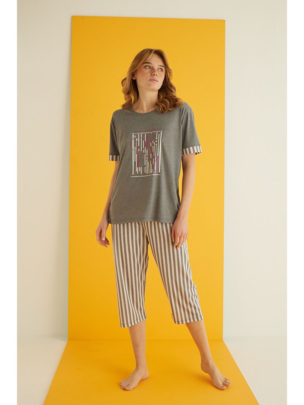 Gri VİSKON KAPRİ TAKIM 7043-4-1