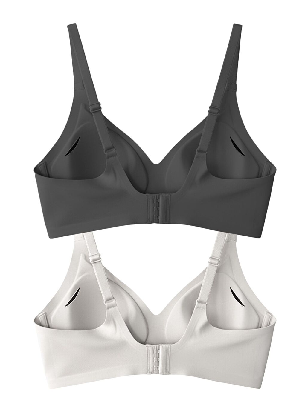 Karışık Seamless Bra - Soft | Lazer Kesim Balensiz Ayarlanabilir Askılı Dikişsiz Kadın Sütyen 2'Li Paket-6-1