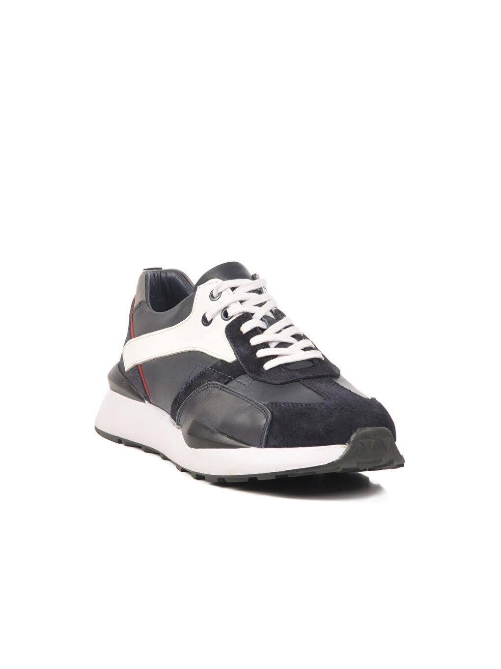 Lacivert Beyaz Hakiki Deri Erkek Casual Ayakkabı 2Y1076-6285 M-2