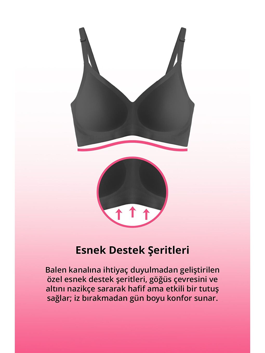 Karışık Seamless Bra - Soft | Lazer Kesim Balensiz Ayarlanabilir Askılı Dikişsiz Kadın Sütyen 3'Lü Paket-3