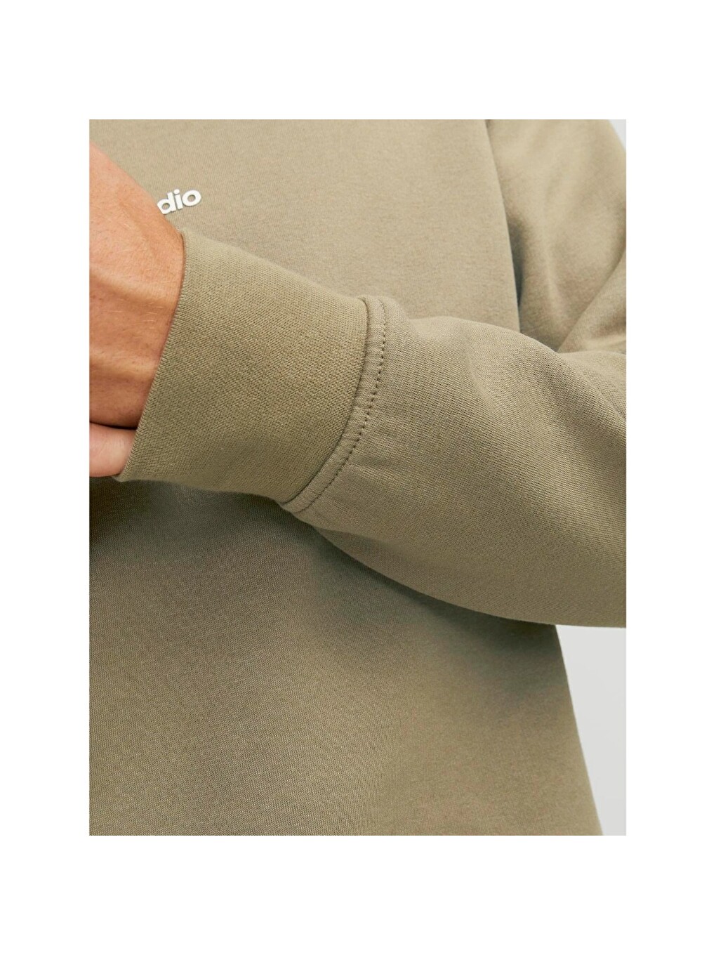 Yeşil Vesterbro Erkek Bej Bisiklet Yaka Sweatshirt-3