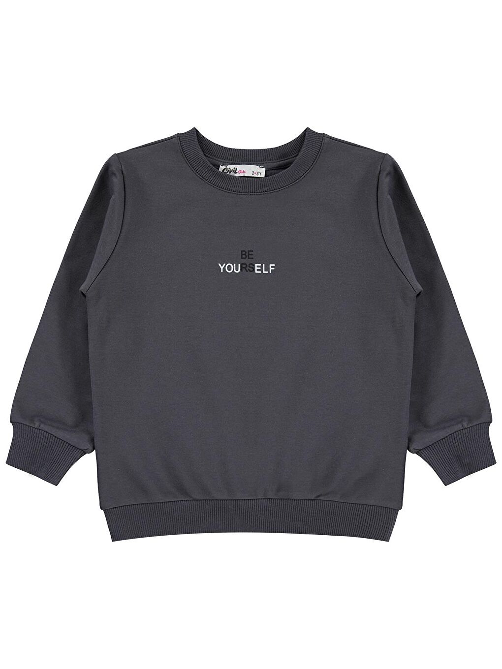Antrasit Girls 2-5 Yaş Sweatshirt - Gri