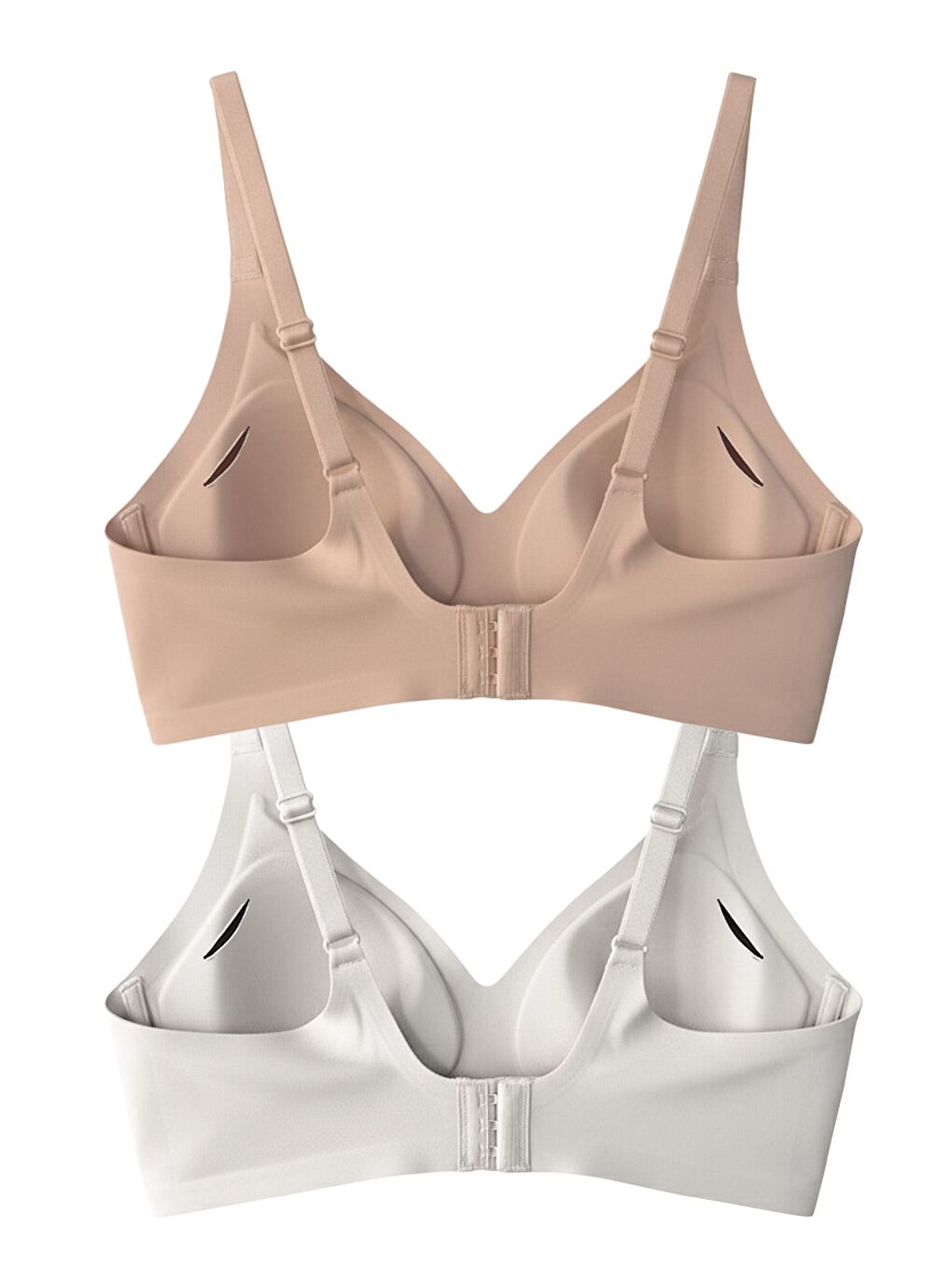 Karışık Seamless Bra - Soft | Lazer Kesim Balensiz Ayarlanabilir Askılı Dikişsiz Kadın Sütyen 2'Li Paket-4-1