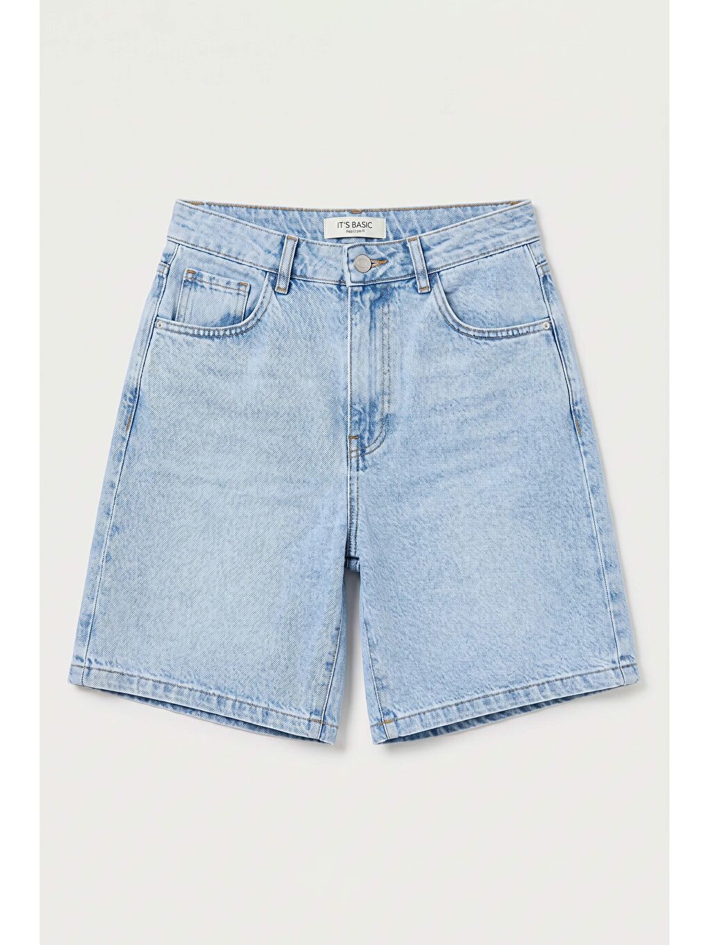 Mavi Kadın Ice 4s6-3 Skater Fit Bermuda Denim Şort