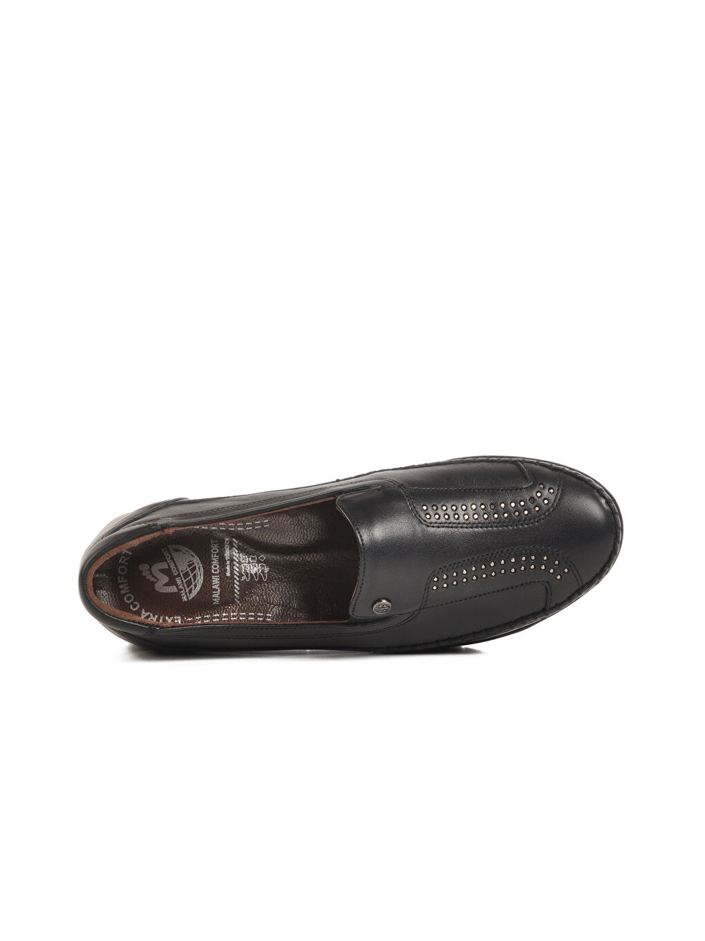 Siyah Hakiki Deri Kadın Anatomik Casual Ayakkabı 42641 Z-3