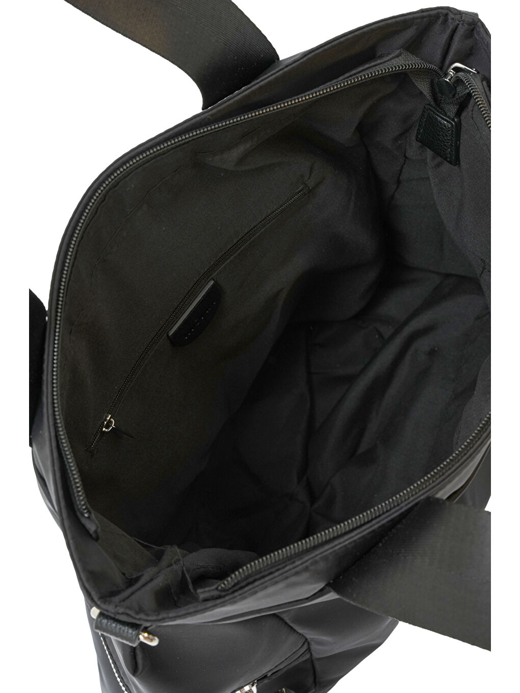 Siyah Fermuarlı Yan Cepli Kadın Omuz Çantası MB21-3