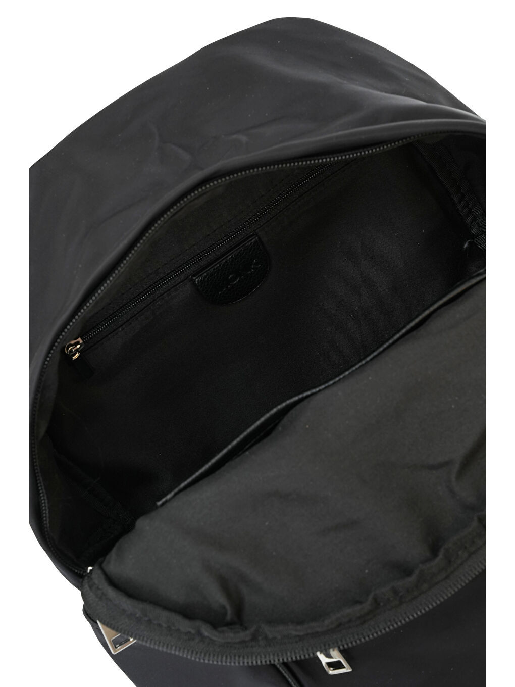 Siyah Fermuarlı Yan Cepli Kadın Sırt Çantası MB19-3