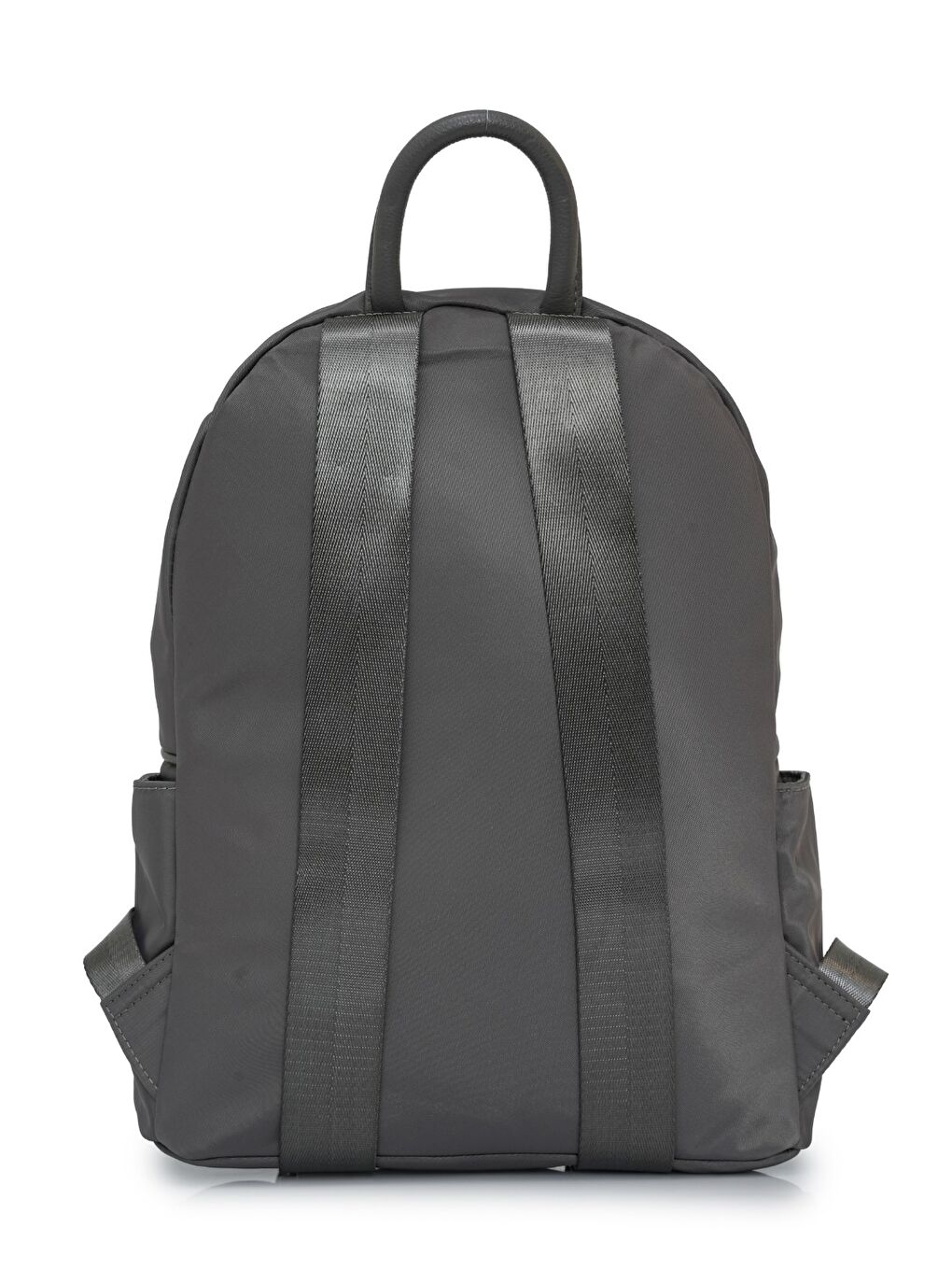 Gri Fermuarlı Yan Cepli Kadın Sırt Çantası MB19-5