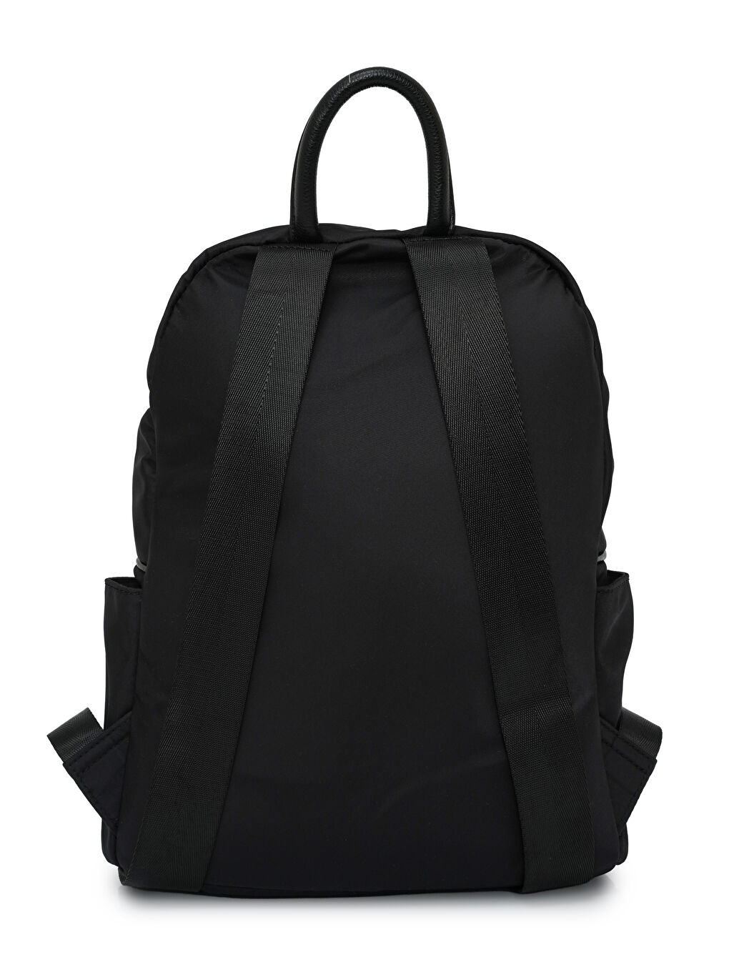 Siyah Fermuarlı Yan Cepli Kadın Sırt Çantası MB19-4