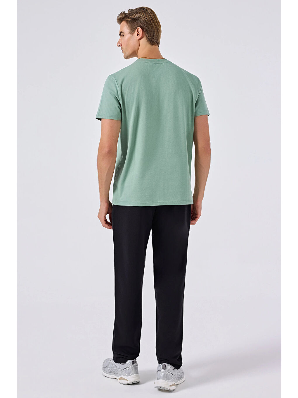 Yeşil Pamuklu Regular Fit Bisiklet Yaka T Shirt 6SM5069-MNT-2