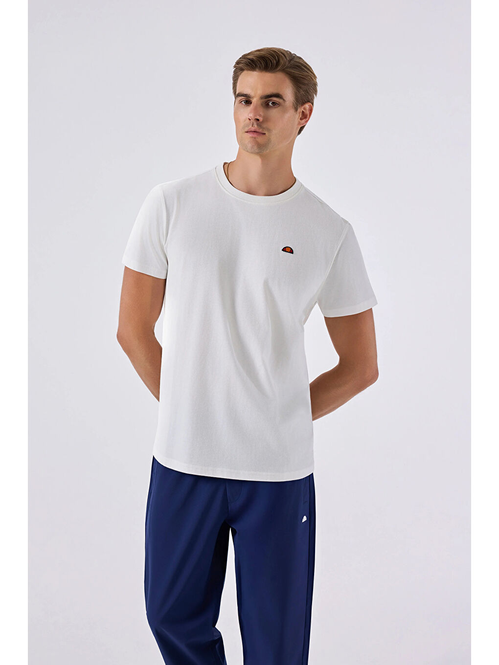 Beyaz Pamuklu Regular Fit Bisiklet Yaka T Shirt 6SM5069-OF-1