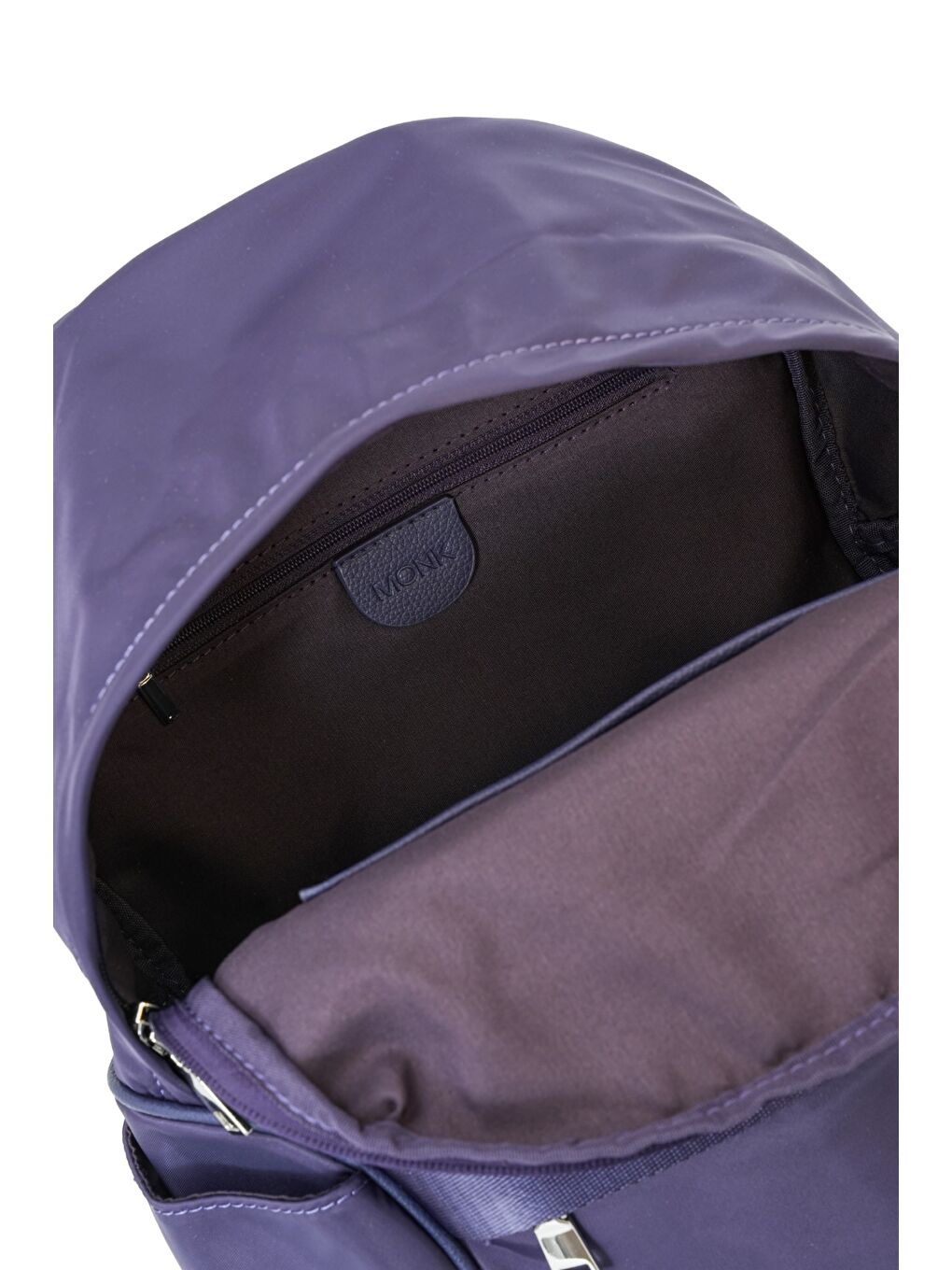 Mor Fermuarlı Yan Cepli Kadın Sırt Çantası MB19-2