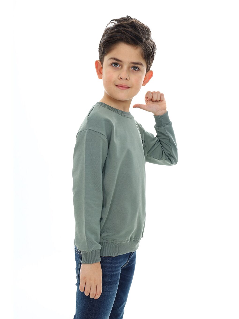 Toontoykids Yeşil Erkek Çocuk Baskılı Sweatshirt - 2