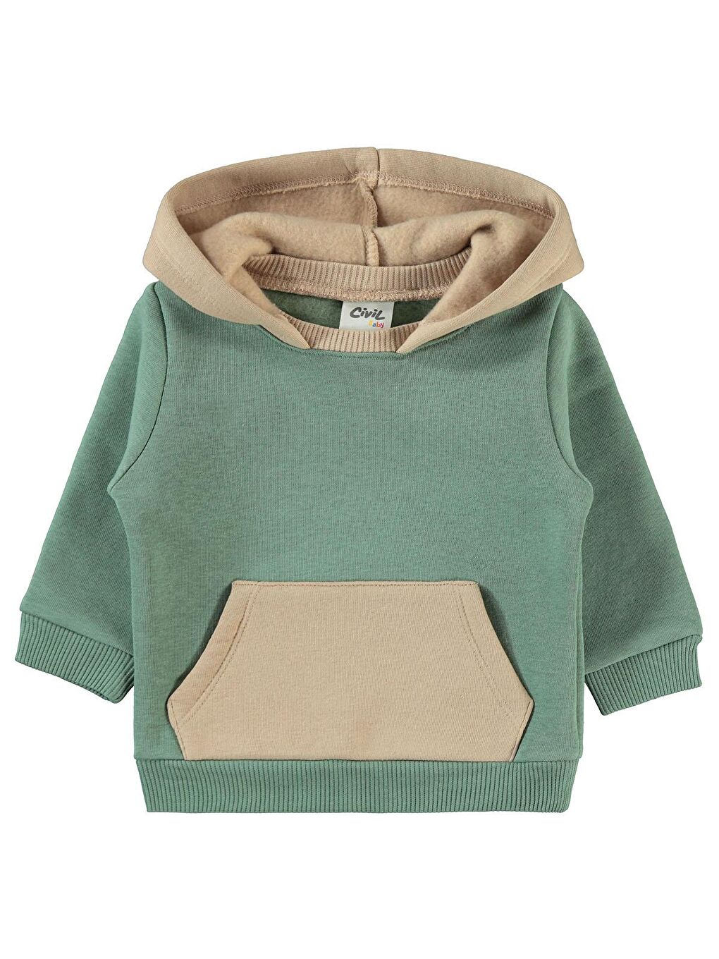 Civil Haki Baby Erkek Bebek Sweatshirt 6-18 Ay Haki