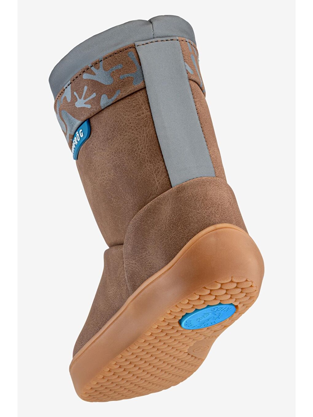 Rain Boots Kahverengi Meşe Suya Ve Soğuğa Dayanıklı Barefoot Çocuk Botu-7