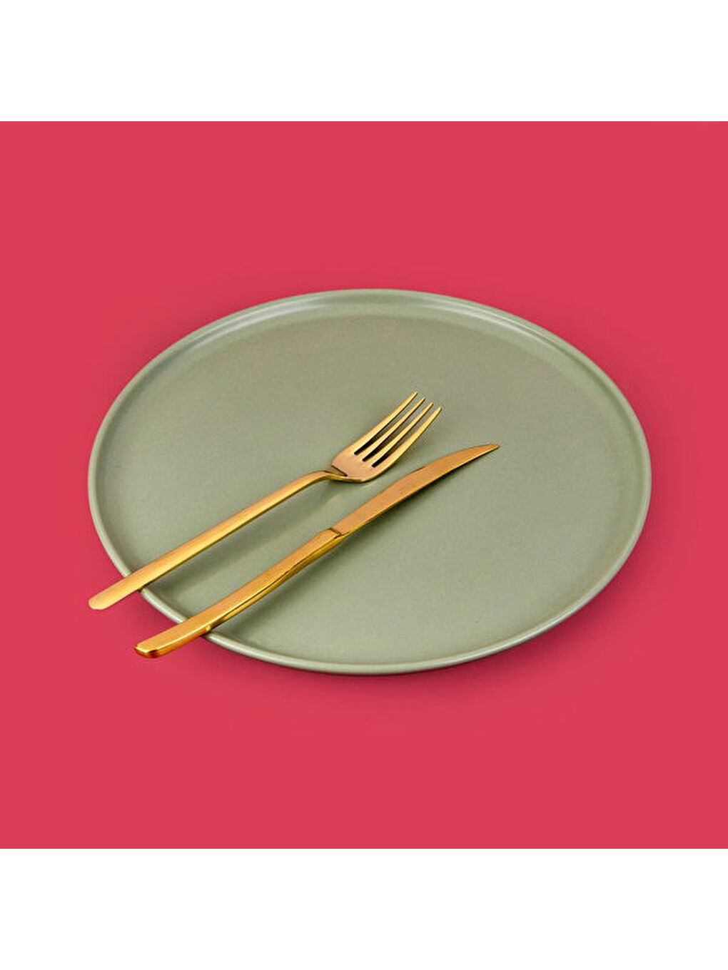 Kitchen Nordic Servis Tabağı - Yeşil - 28 cm-1