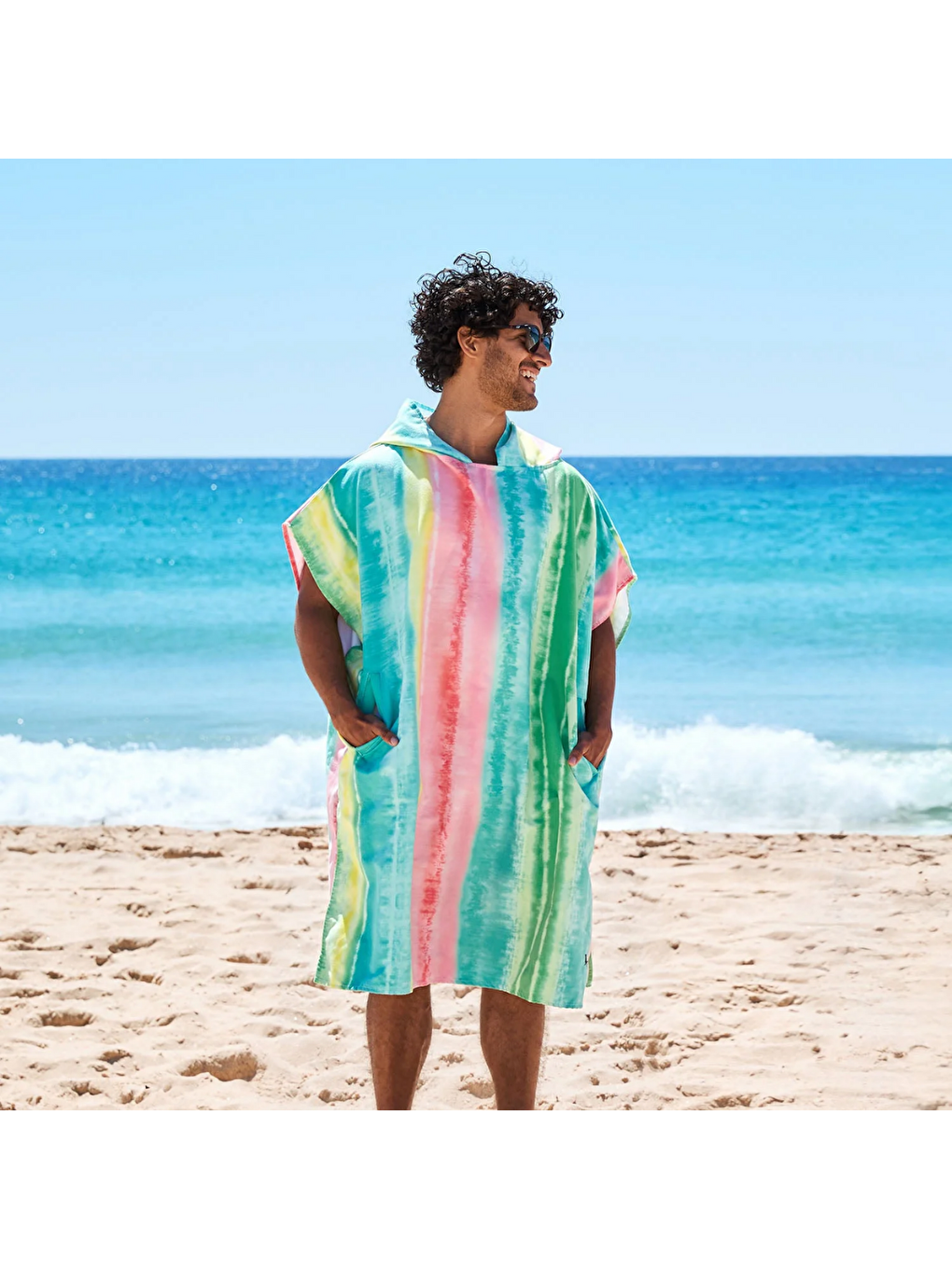 Karışık Dock And Bay Uv Korumalı Yetişkin Panço Design L Watermelon Sugar-3