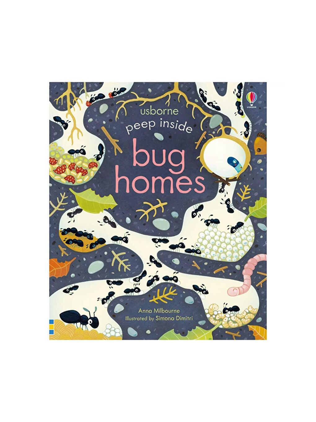 The Usborne Beyaz-Renklibaskı Peep Inside Bug Homes