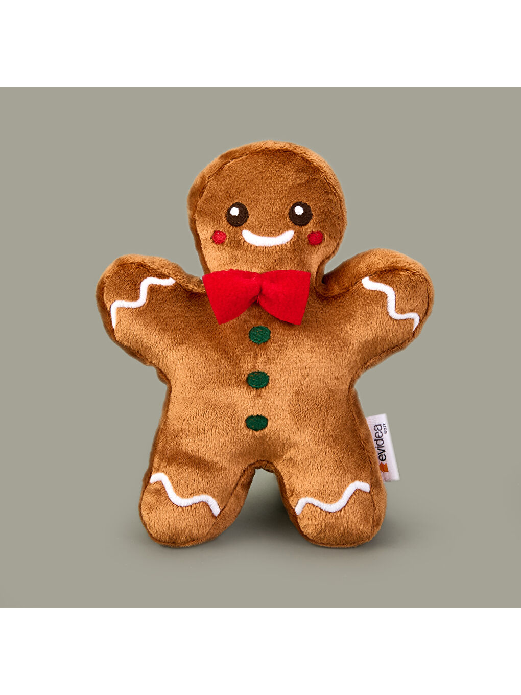 Soft Kurabiye Adam Figürlü Yastık - Kahverengi - 20 cm-1