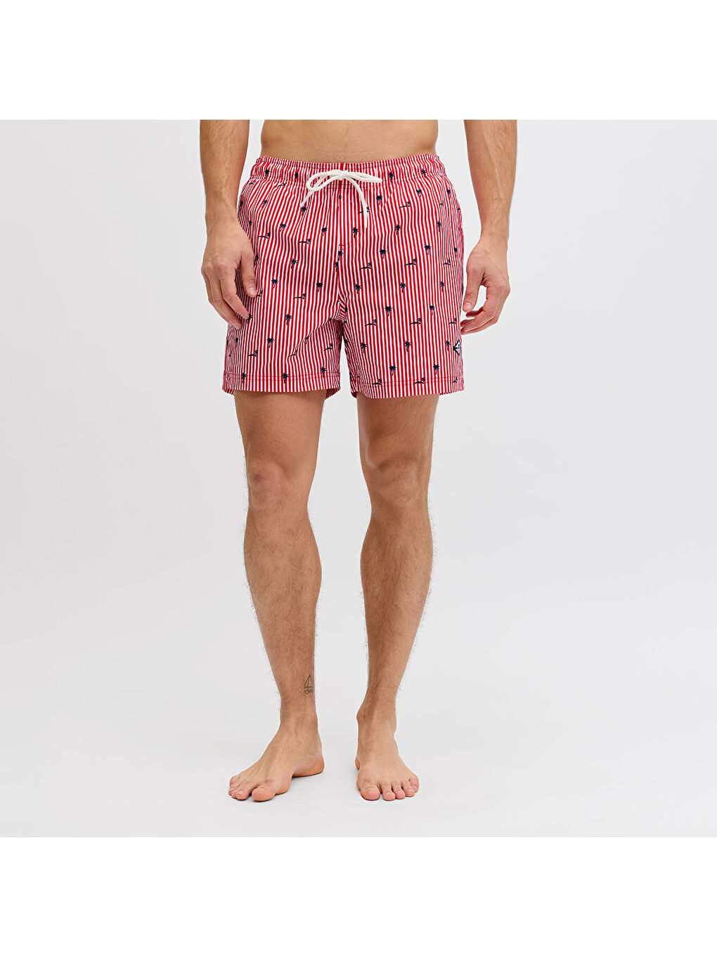 Maui Breeze Mini Stripe Erkek Kırmızı Mayo