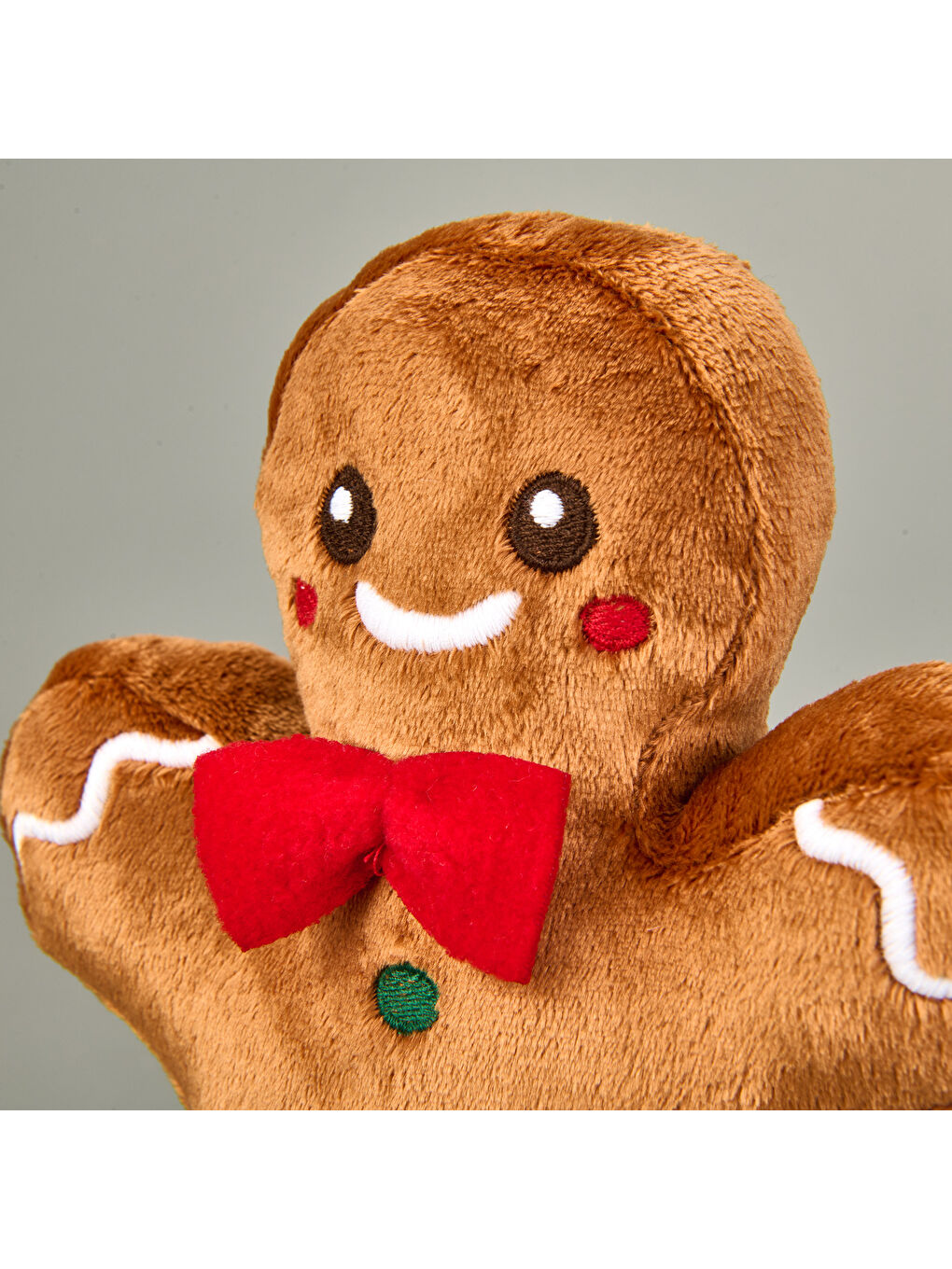 Soft Kurabiye Adam Figürlü Yastık - Kahverengi - 20 cm-3