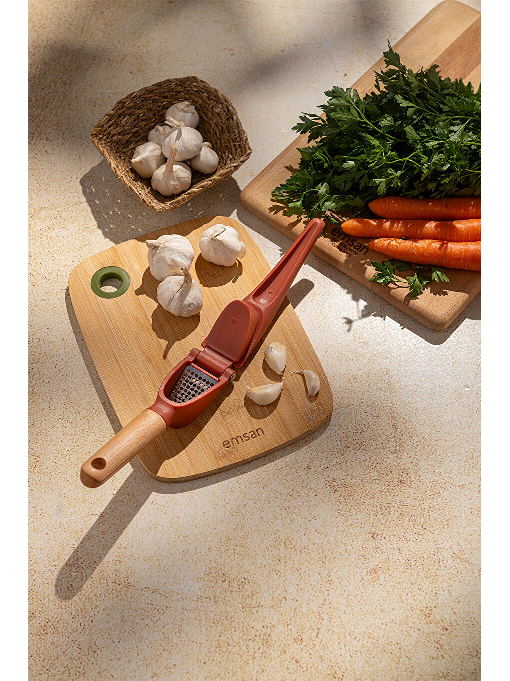 Pembe Rustik Sarımsak Ezici-1