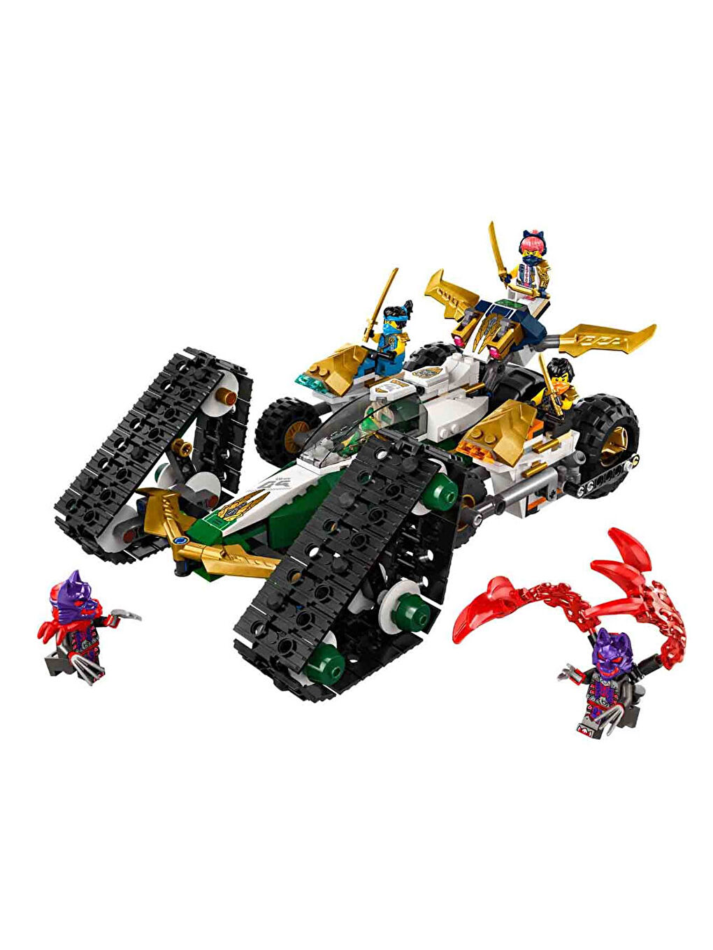 Lego Renksiz NINJAGO Ninja Ekibi Kombo Araç 4ü 1 Arada Oyuncak 71820 - 3